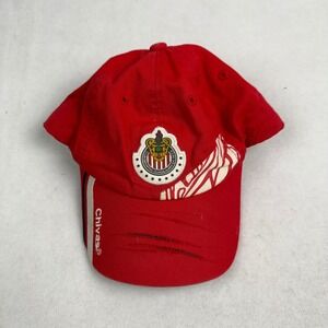 Chivas de Guadalajara Hat Red Rhinox Liga MX Soccer Adjustable Strapback Cap‎